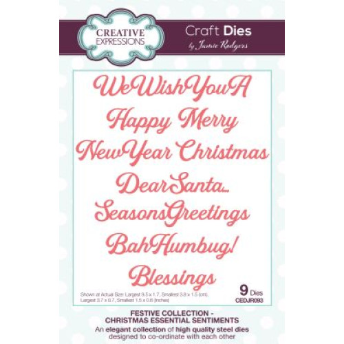 christmas essential sentiments - Jamie rodgers festive Collection CEDJR093